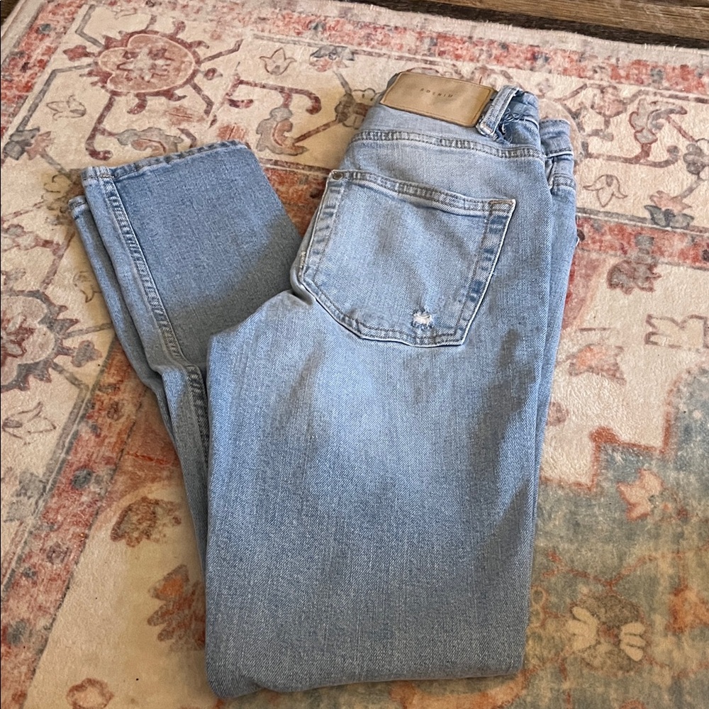 Classic Light Blue Straight Leg Women's Jeans